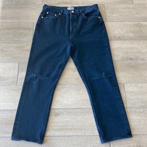 Agolde Black Riley Jeans Size: 30